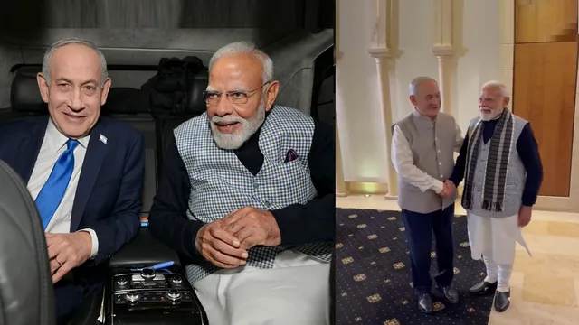 Netanyahu’s ‘Desi Look’ Goes Viral; PM Modi’s Car Diplomacy Spotted Again in Israel